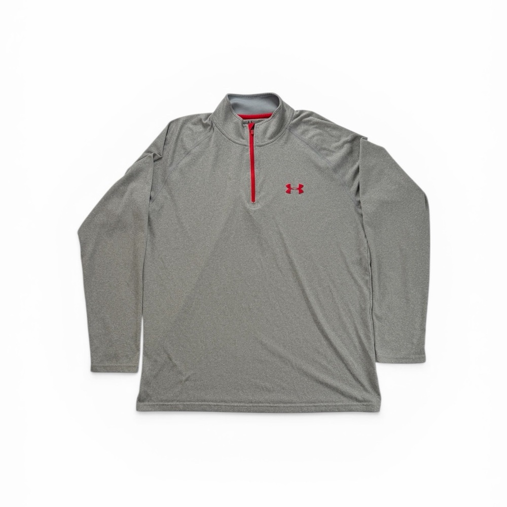 Under Armour Gray and Red Pullover